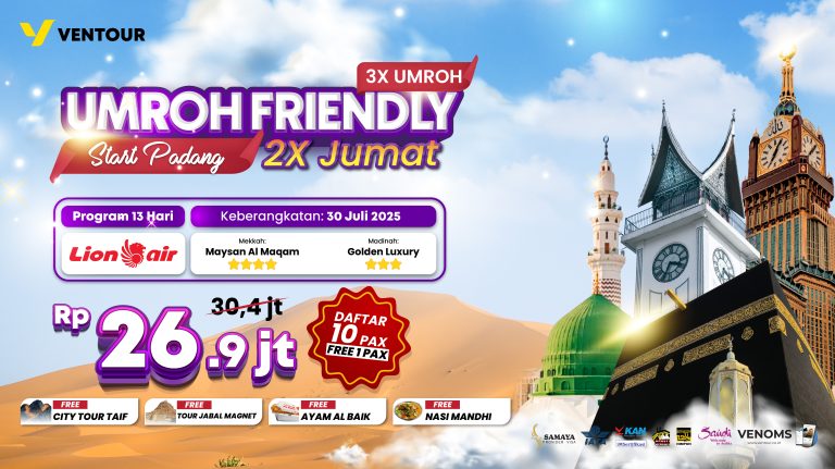Paket Umroh Padang Dengan Full Layanan, Siap Berangkat!