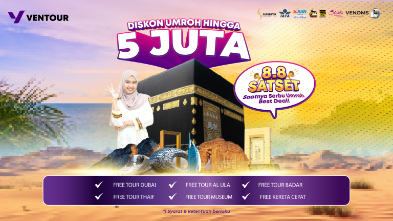 Promo Umroh Satset! Ga Main Main Diskonnya Hingga 5 Juta!